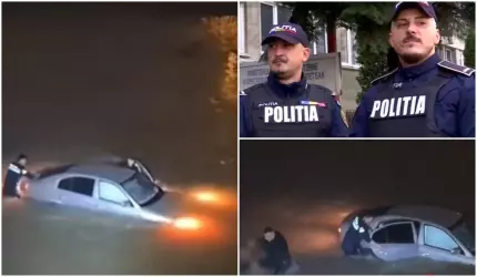Curaj dincolo de datorie: polițiștii care au sfidat apa înghețată pentru a salva o viață